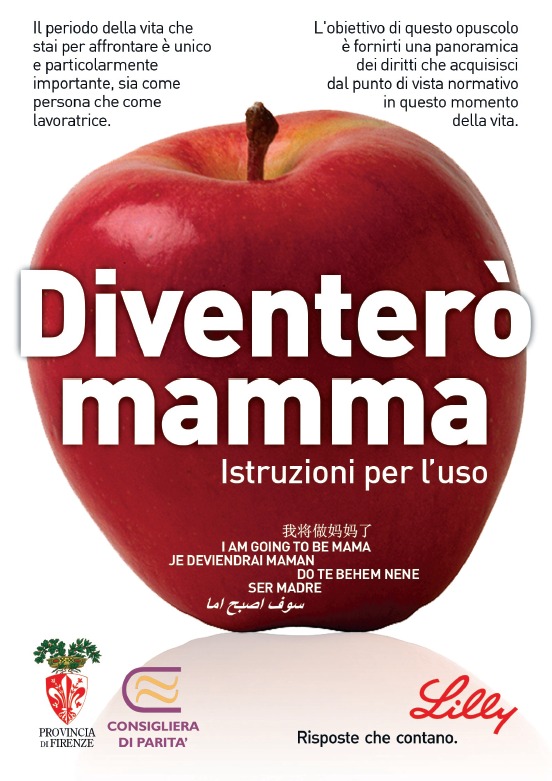 La copertina della brochure 'Diventer mamma'
