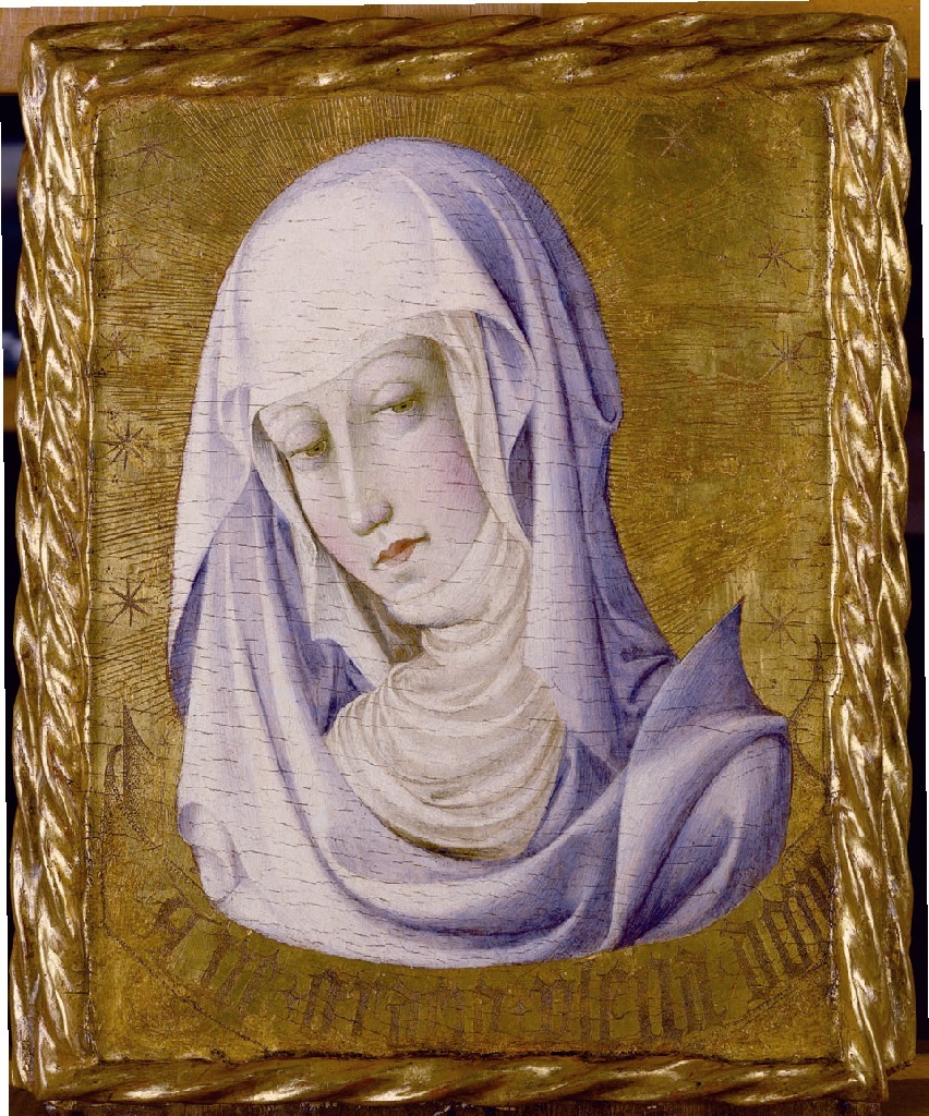 Gonal Peris Sarria (Valencia c.1380 - 1451)  Vera immagine della Vergine - Tempera su tavola 44,4x37,4cm. Valencia, Museo De Bellas Artes