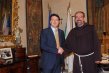 Il Presidente Renzi con Padre Pizzaballa, Custode della Terra Santa