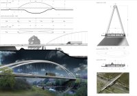 Immagine virtuale del Ponte secondo il progetto vincitore