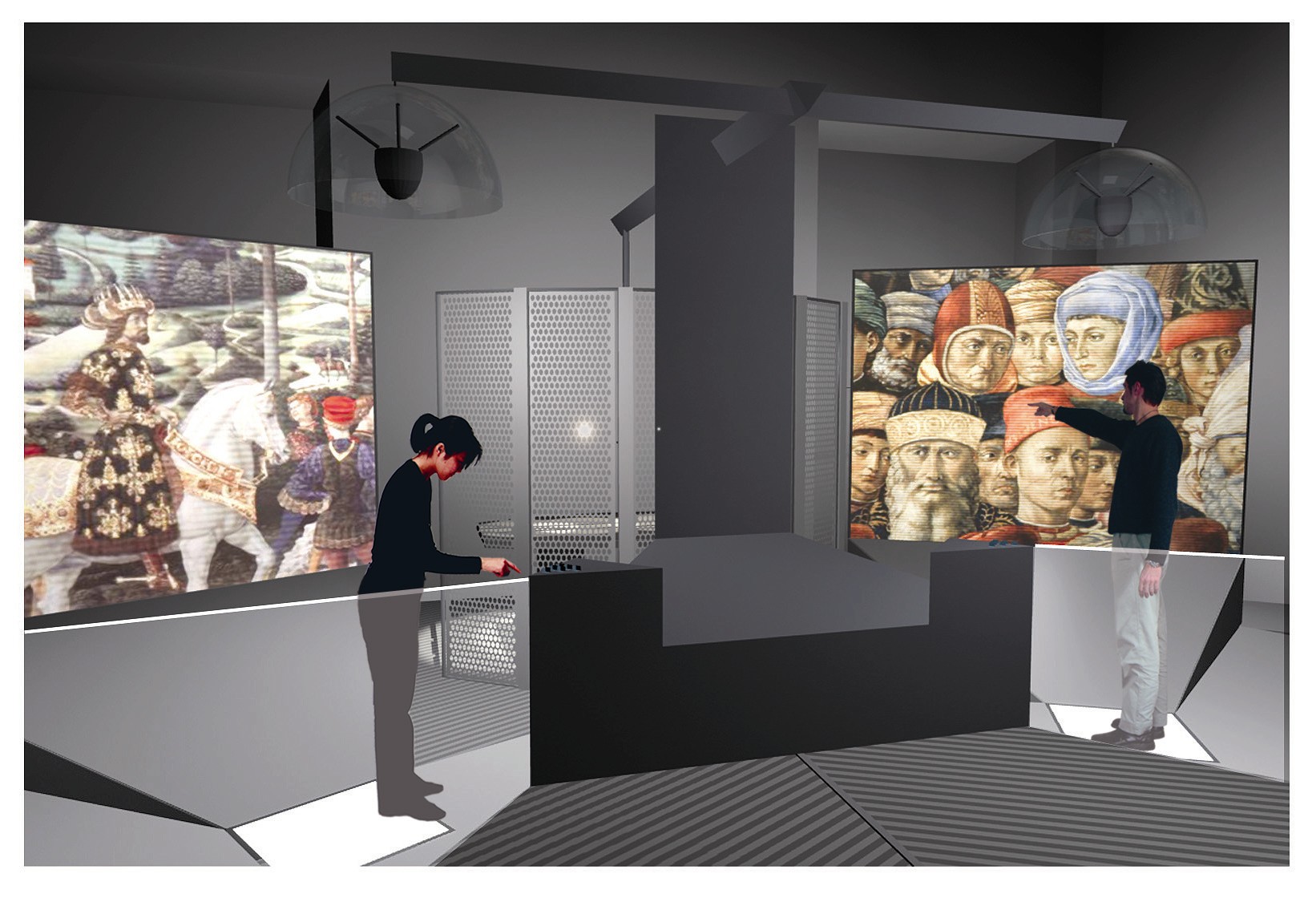 Il Laboratorio multimediale nel Museo di Palazzo Medfici Riccardi a Firenze