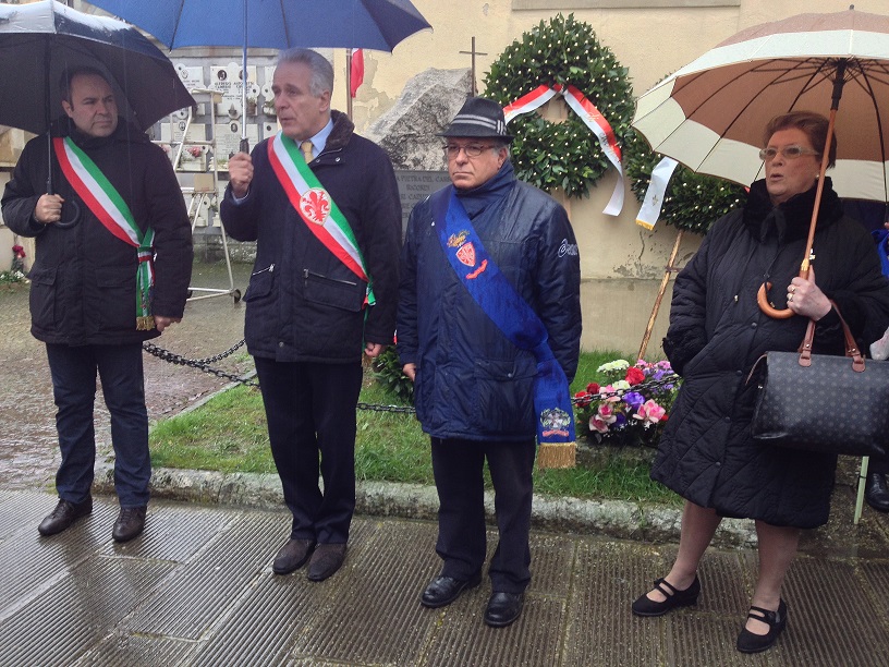 Il consigliere Marco Cordone per la Provincia di Firenze alla cerimonia in memoria della tragedia delle foibe