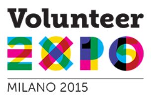 Logo volontari per Expo 2015