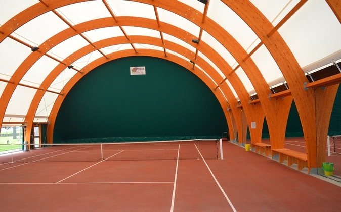 Nuova copertura dei campi da tennis di San Pierino