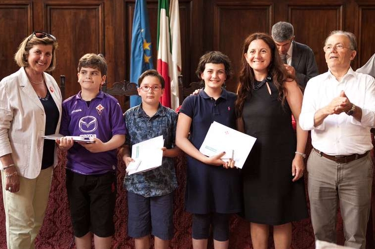 Premiazione della 43ª edizione del concorso didattico per gli studenti legato alla manifestazione ludico-motoria Guarda Firenze