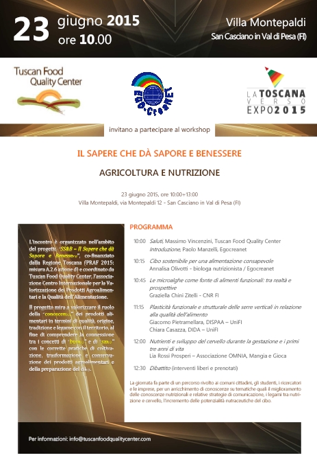 Programma della prima conferenza di ricerca e sviluppo su Agricoltura e nutrizione