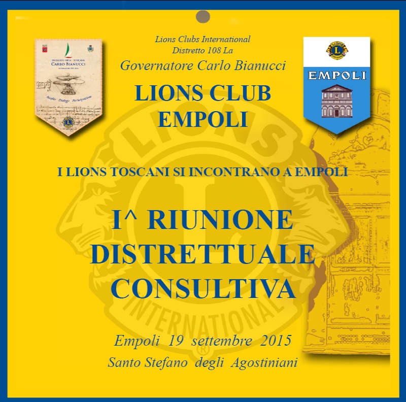 Empoli. In Santo Stefano 400 Lions da tutta la Toscana per la riunione distrettuale