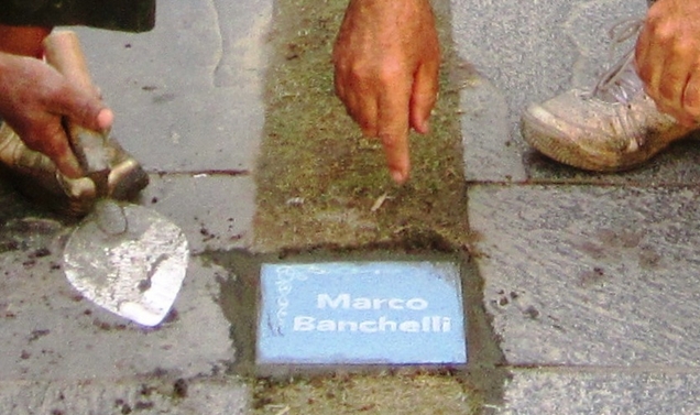 Il nome di Marco Banchelli nella Walk of Fame del KGH Group