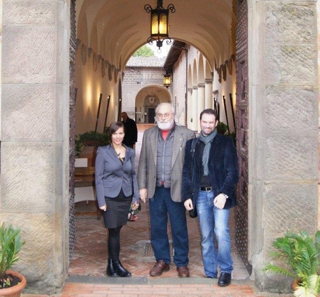 Il Vicesindaco Claudia Centi, il prof. Massimo Ricci e il Sindaco Alessio Falorni