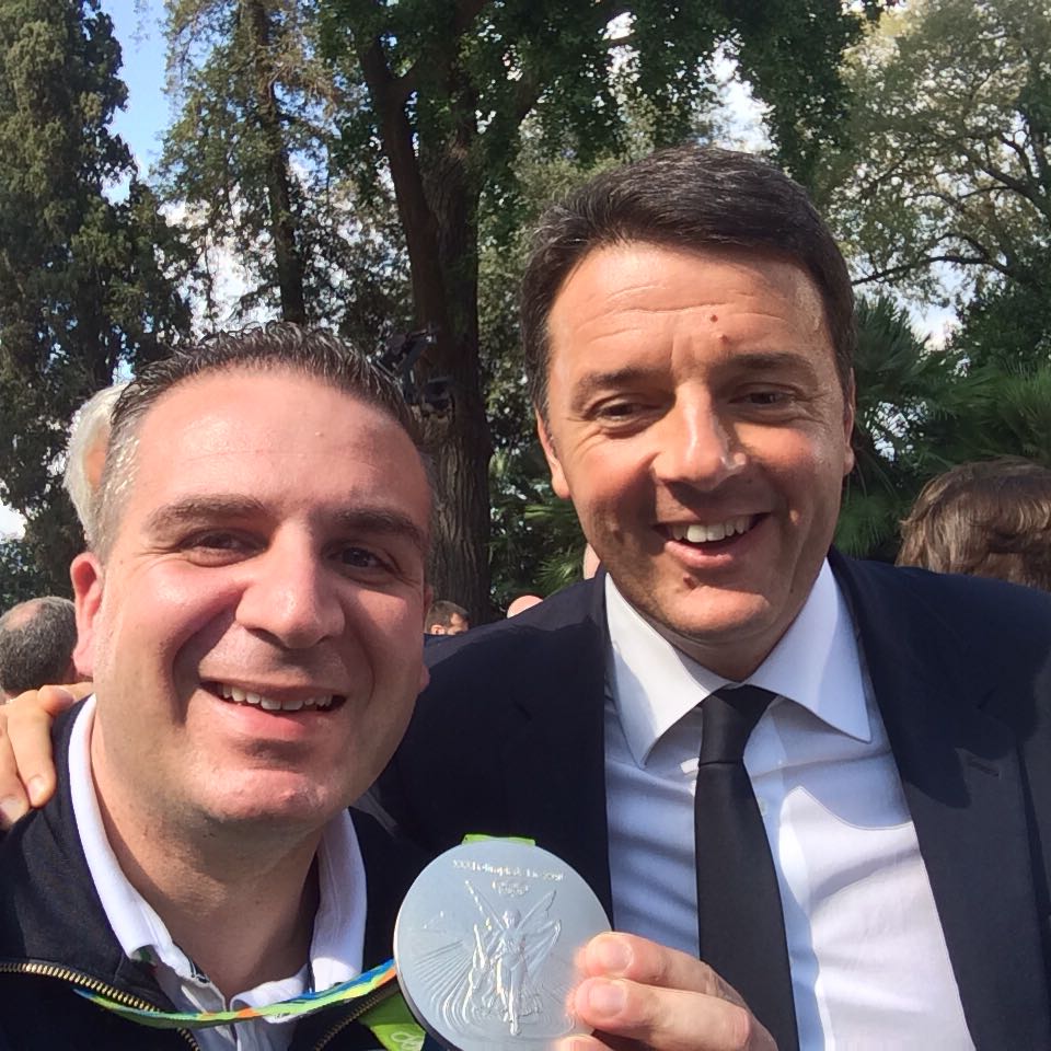 Marco Innocenti ricevuto dal presidente del consiglio Matteo Renzi