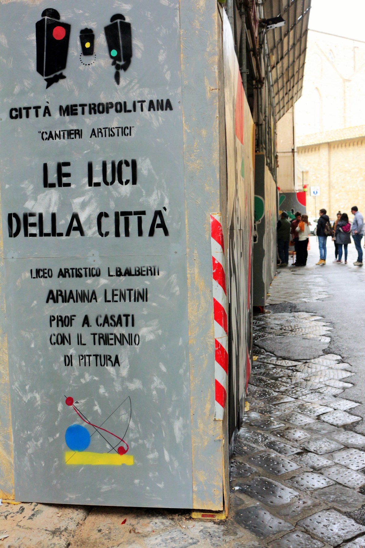 Cantieri artistici 'Le luci della citt' al liceo Alberti di Firenze (foto di Antonello Serino, Redazione di Met)