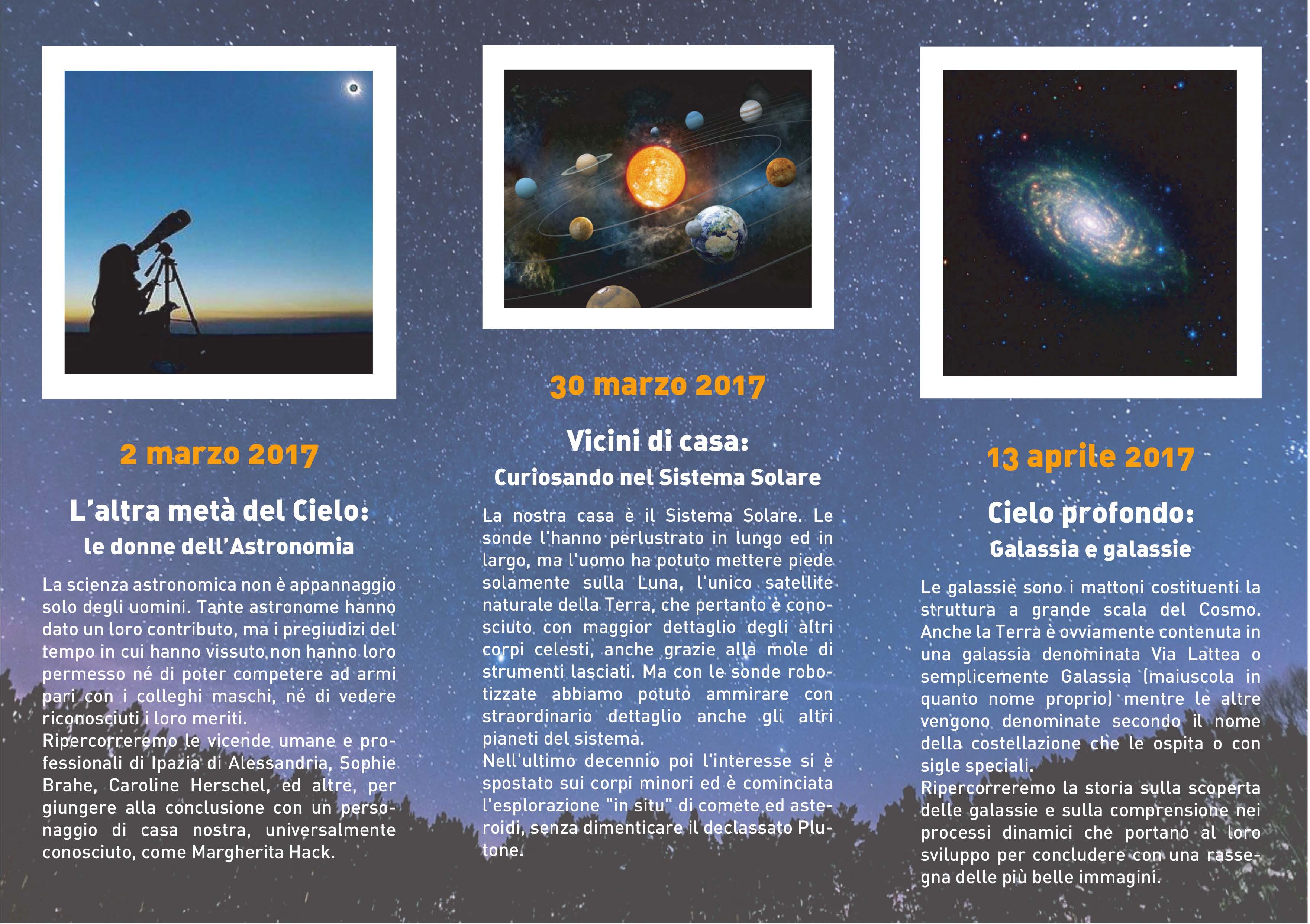 incontri di astronomia