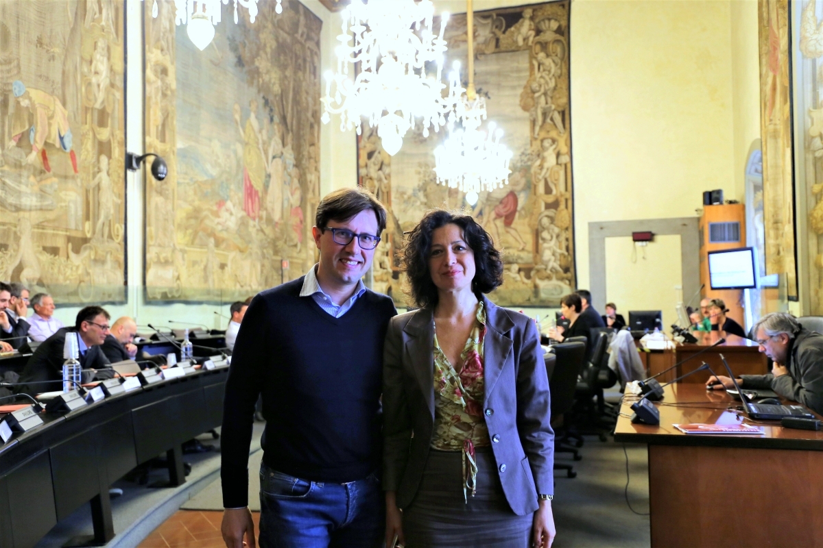 Il Sindaco Dario Nardella e la nuova Consigliera diplomatica Laura Carpini (foto di Antonello Serino - Ufficio Stampa, Redazione di Met)