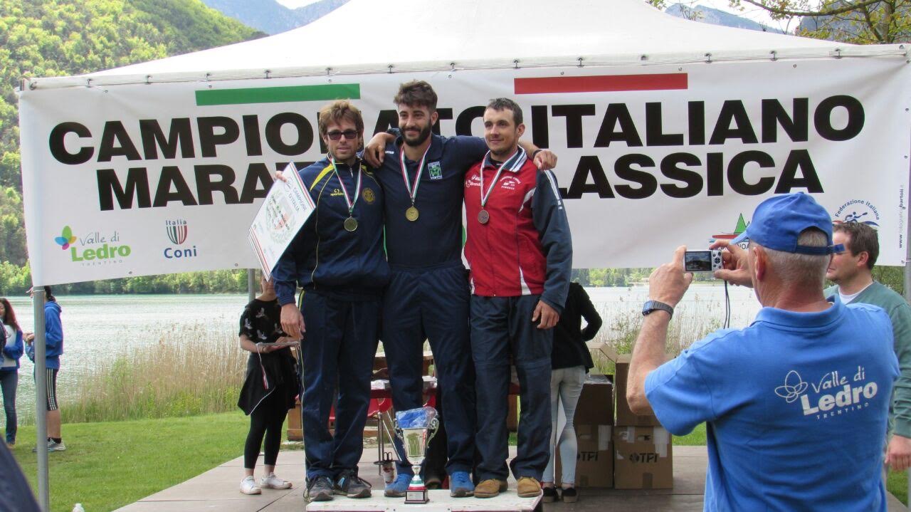 Podio campionati italiani di canoa maratona