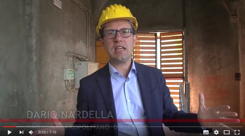 Immagine dal video realizzato con il Sindaco Dario Nardella negli spazi dell'ex convento di Sant'Orsola