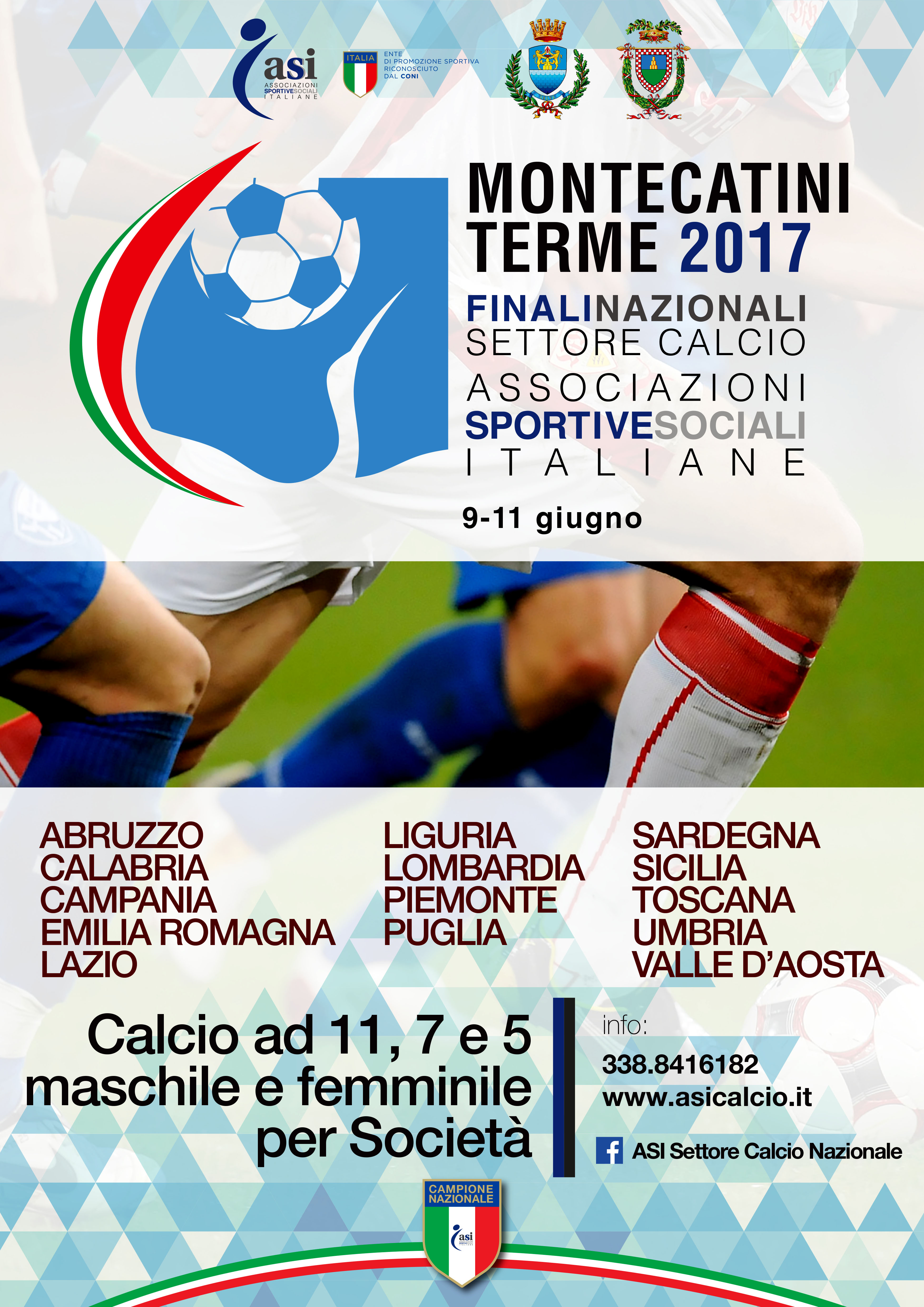 Le Finali Nazionali del Settore Calcio Asi a Montecatini Terme 