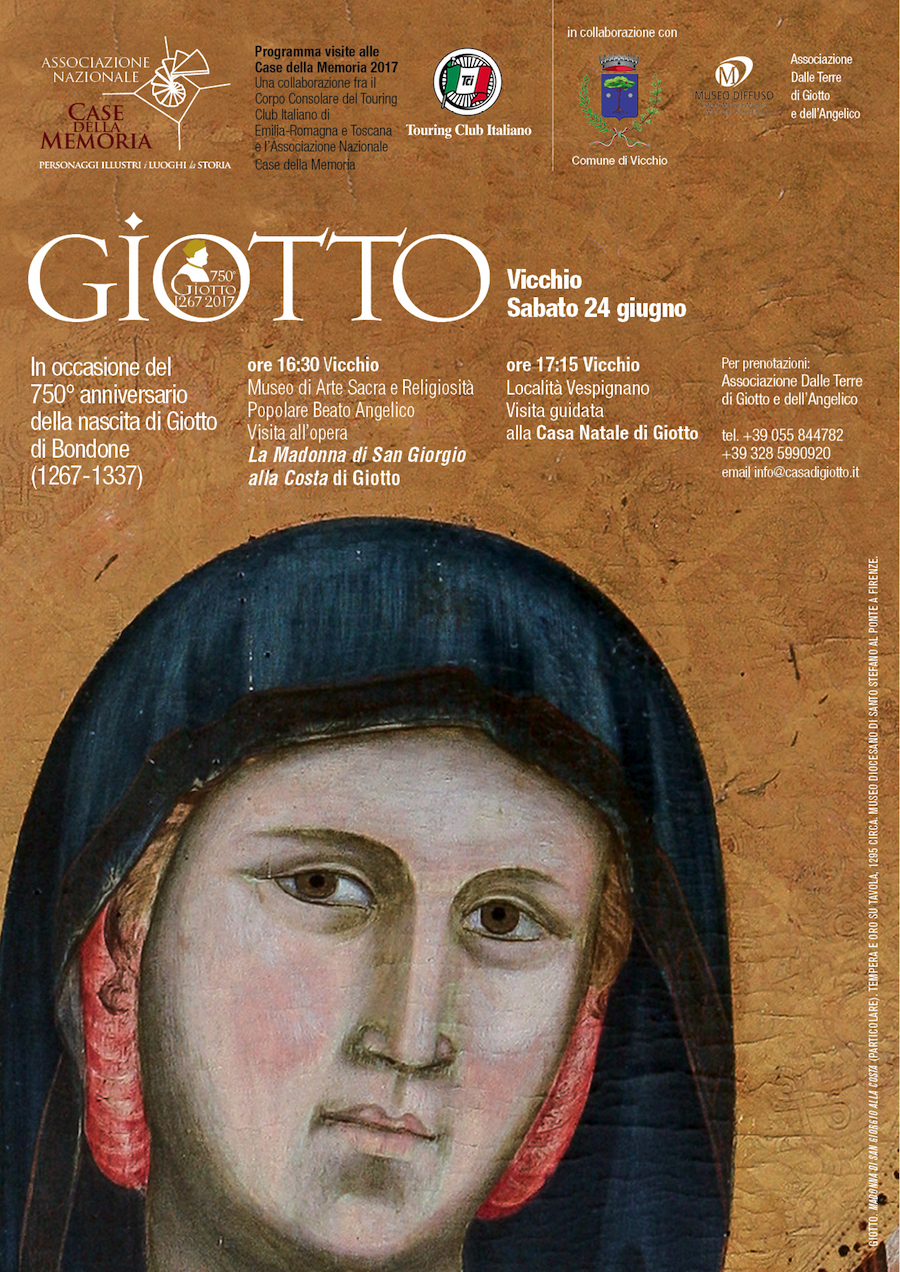 Giotto e la locandina dele visite