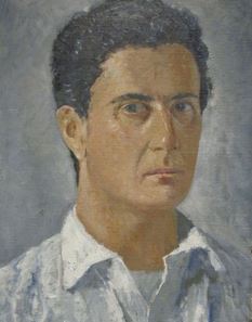 Carlo Del Bravo in un ritratto di Giovanni Colacicchi esposto nel 2014 a Villa Bardini