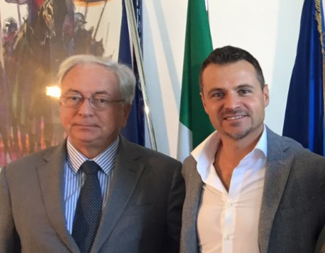 da sinistra verso destra il Il sovrintendente del Maggio Musicale Cristiano Chiarot e il sindaco di Bagno a Ripoli Francesco Casini 