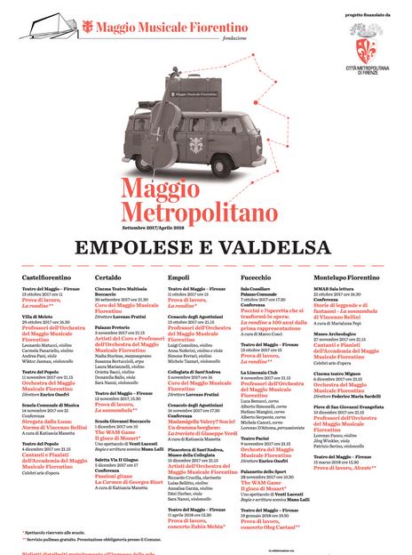 Manifesto del Maggio Metropolitano nell'Empolese-Valdelsa