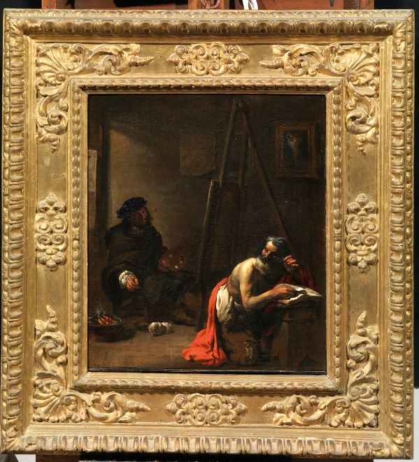 Autoritratto nello studio di Michelangelo Cerquozzi