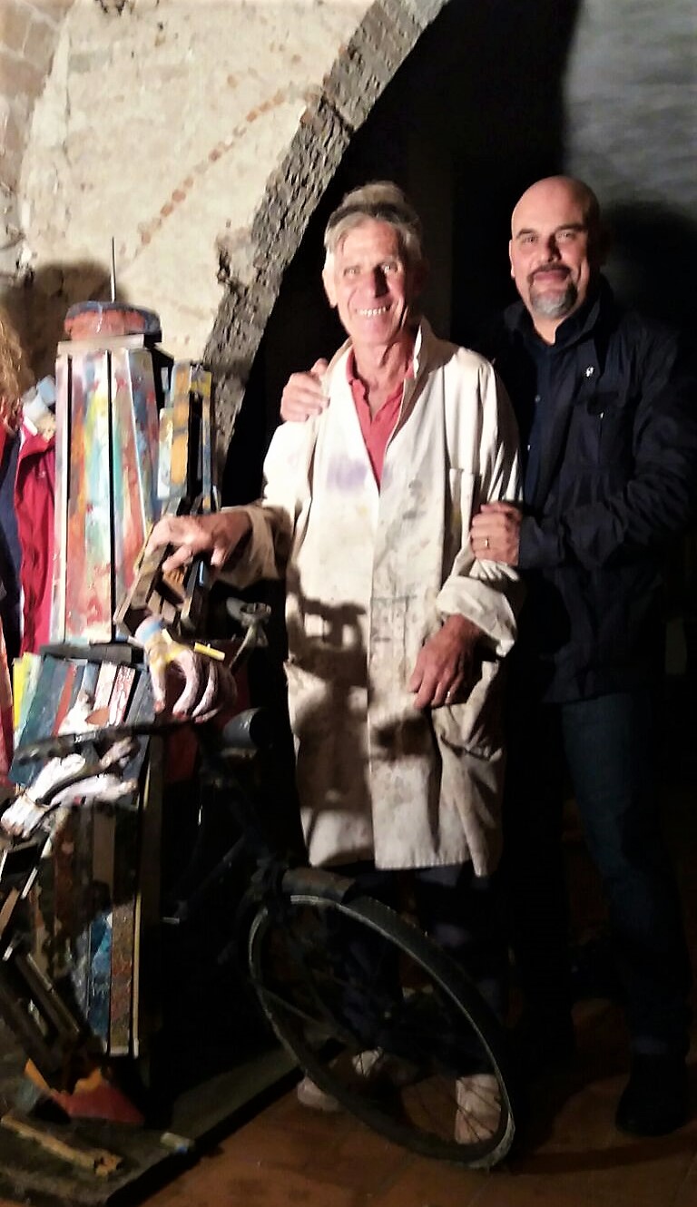 Iniziato il lavoro di restauro delle “Biciclette” di Eugenio Taccini 