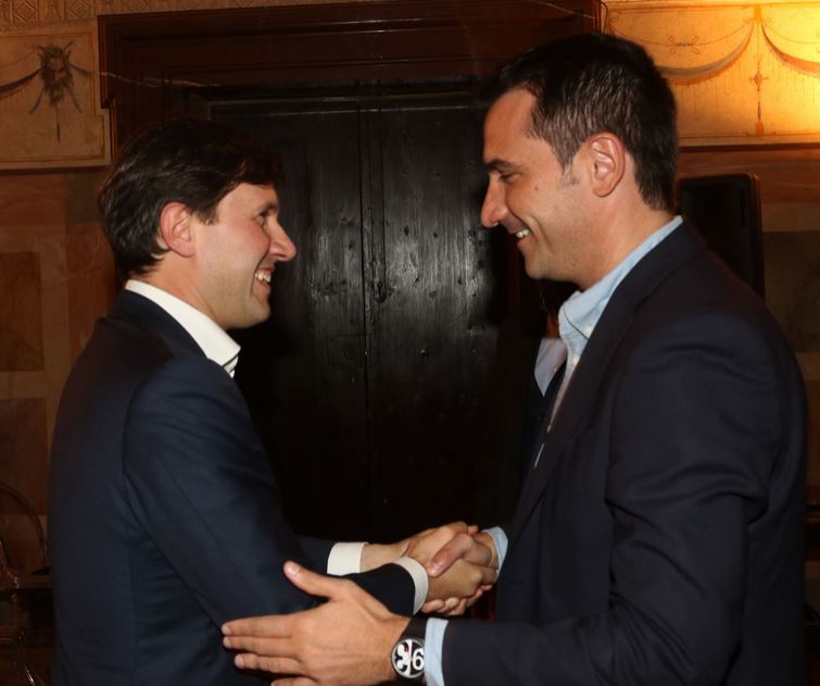 Il sindaco Dario Nardella e il primo cittadino di Tirana Erion Veliaj