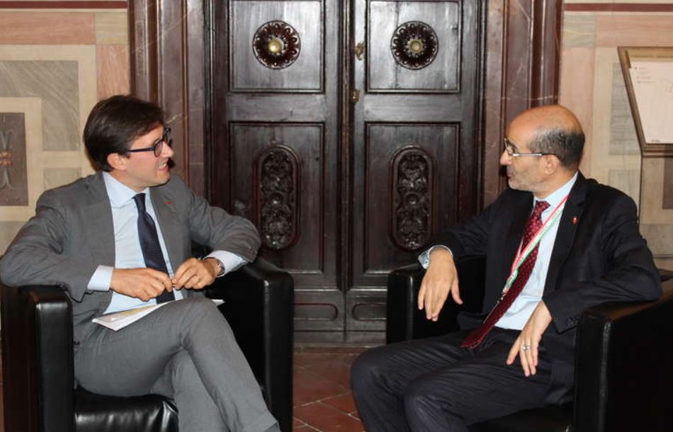 Il sindaco Dario Nardella e il primo cittadino di Fes El Azami El Idrissi