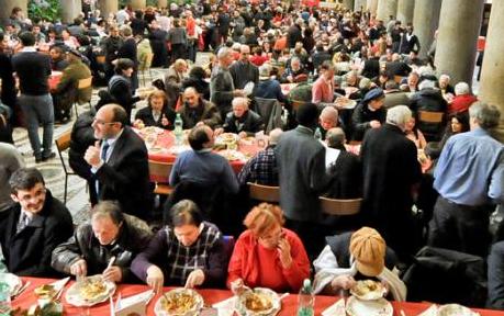 Il pranzo di Natale della Comunità di Sant'Egidio