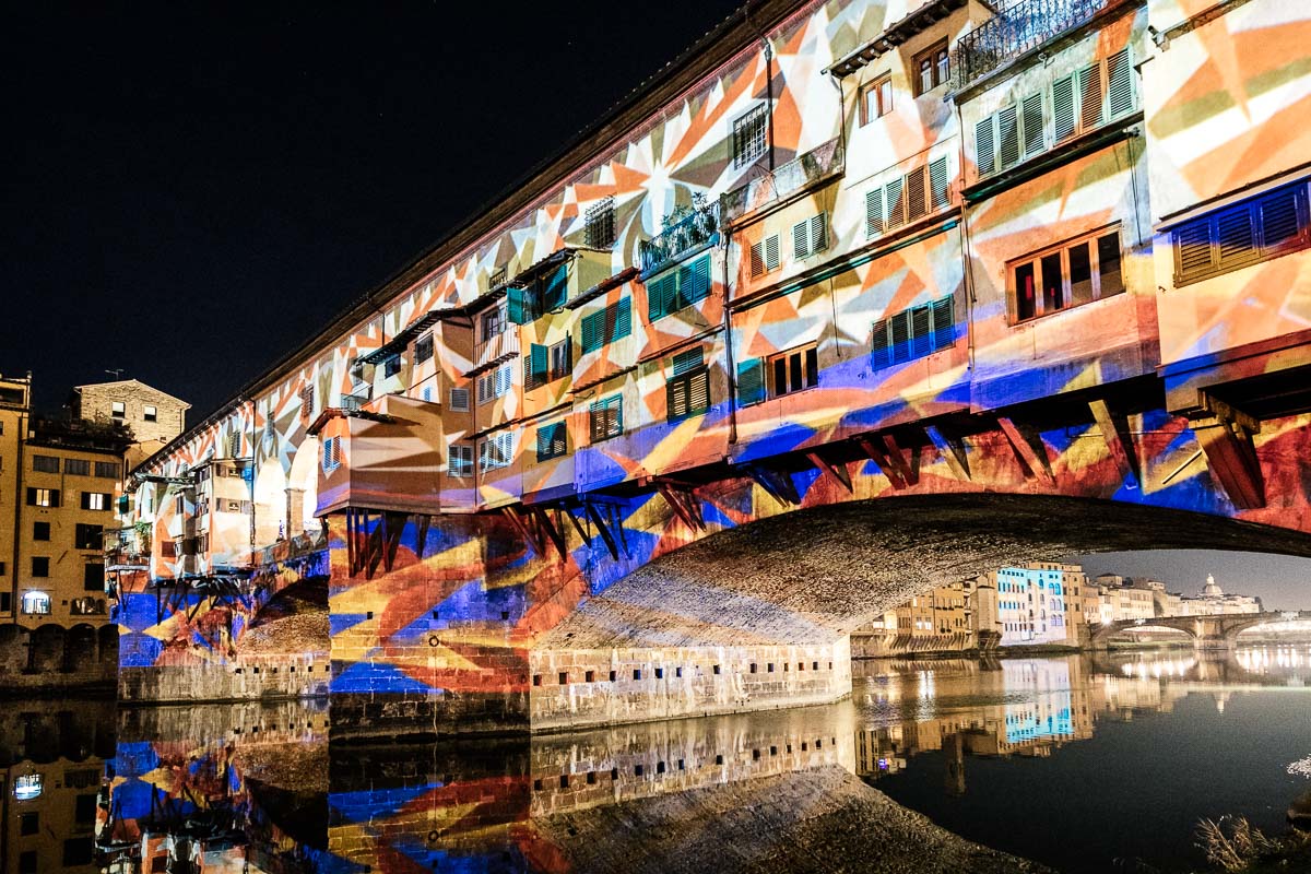 Altre suggestioni luminose per Ponte Vecchio