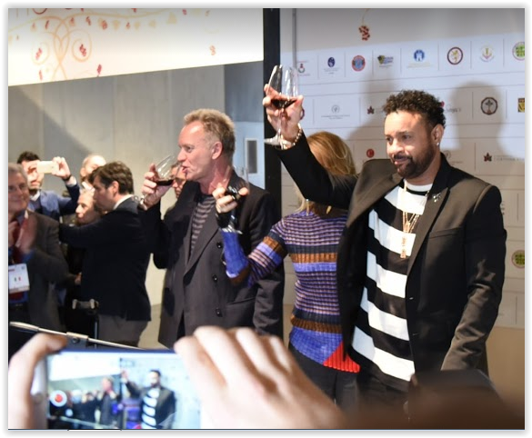 Sting presenta il vino toscano