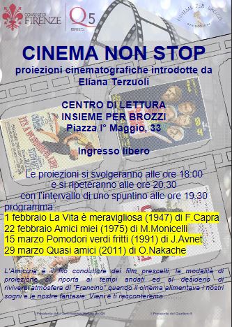 Volantino 'Cinema non stop' a Brozzi