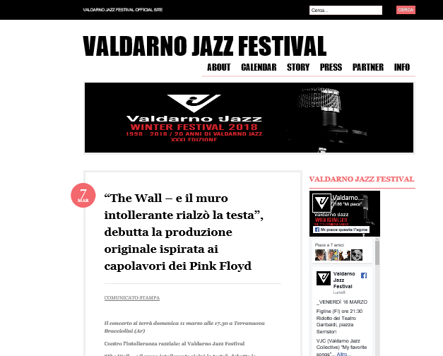 Il sito di Valdarno Jazz