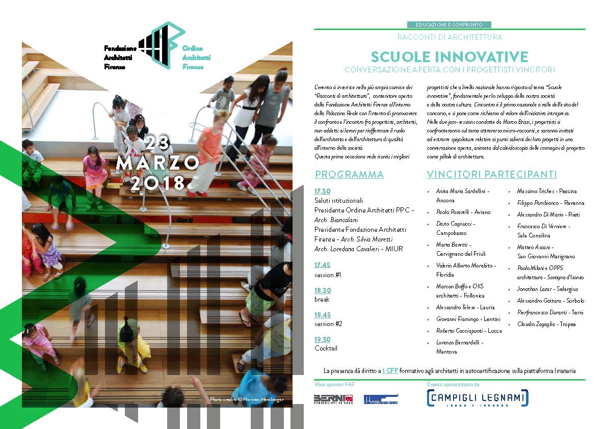 Le scuole del futuro si scoprono a Firenze