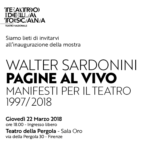 Mostra di Walter Sardonini alla Pergola 