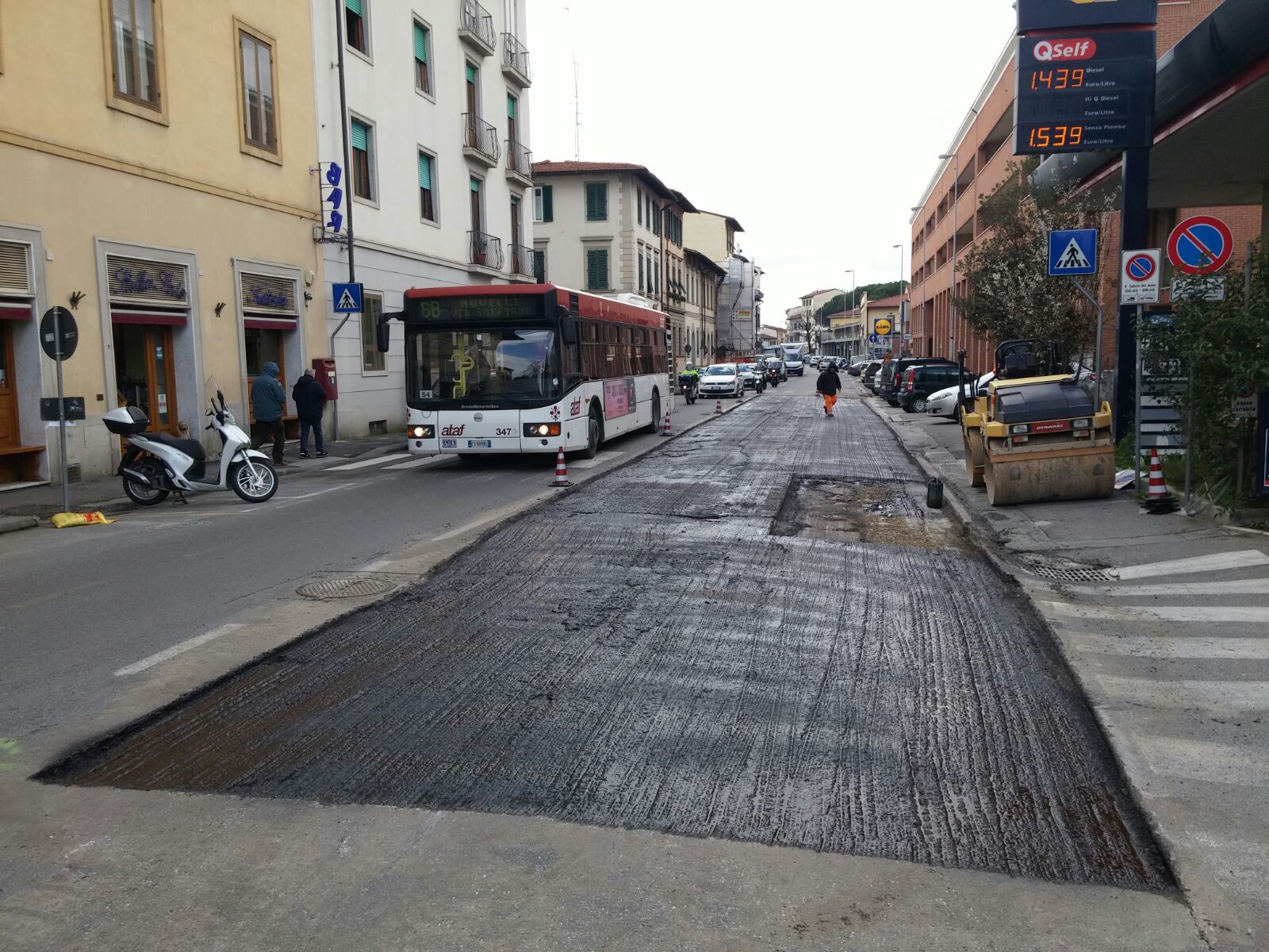 Piano buche, rinviata l’asfaltatura in piazza Stazione: oggi si lavora in via D’Annunzio