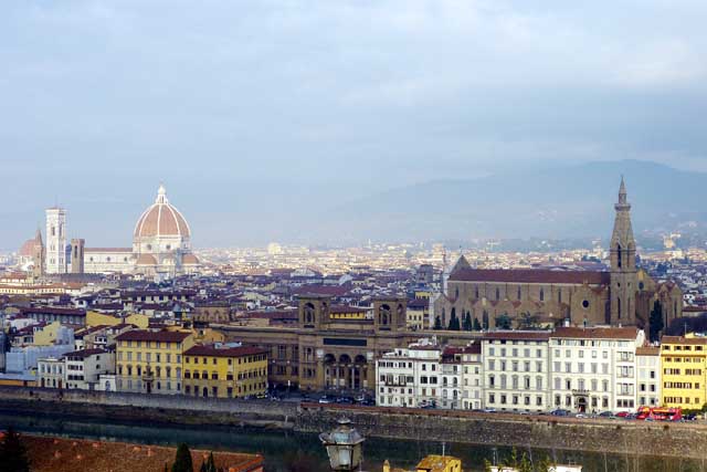Una foto panoramica di Firenze