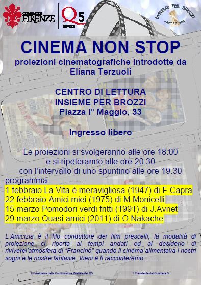 Volantino Cinema non stop a Brozzi