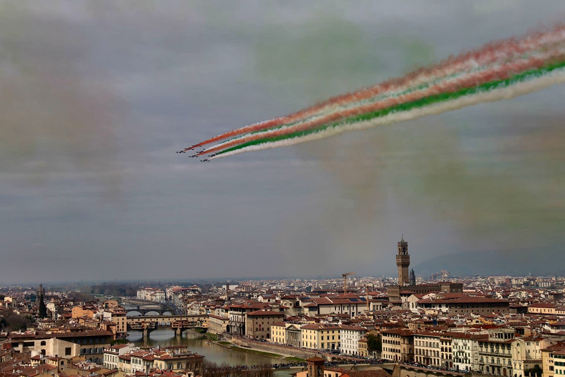 Il volo sulla citt di Firenze (foto di Antonello Serino, Ufficio Stampa - Redazione di Met)