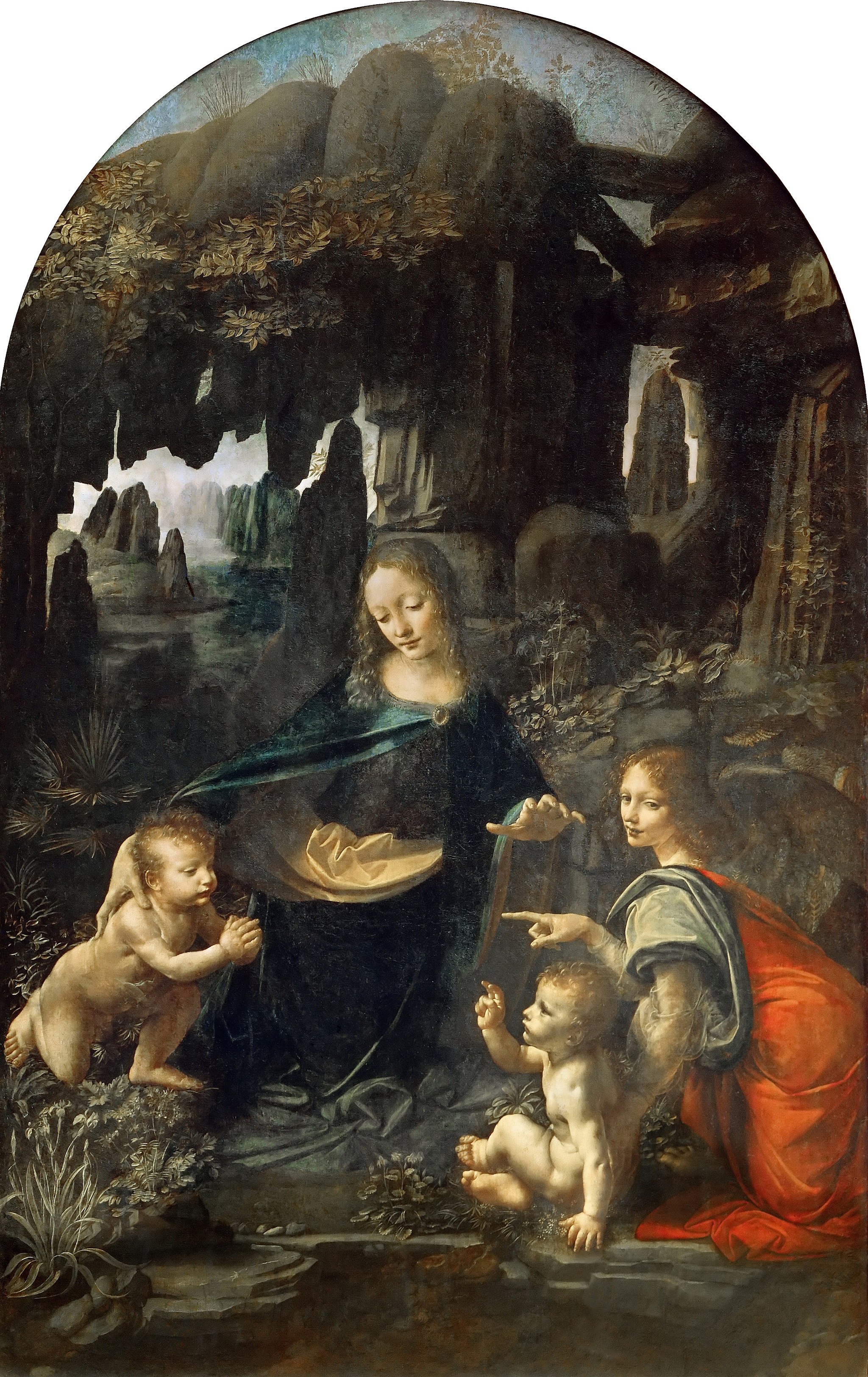 Leonardo Da Vinci Vergine delle Rocce (Louvre) (Fonte foto Vinci) 