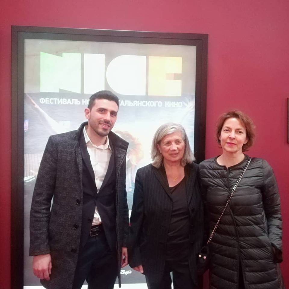 Viviana del Bianco, Direttrice di N.I.C.E. con Olga Strada, Direttrice dell'Istituto Italiano di Cultura a Mosca e Daniele di Stefano