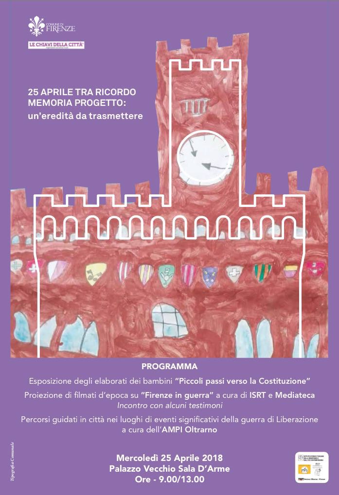 25 aprile, in Palazzo Vecchio iniziative per i piccoli