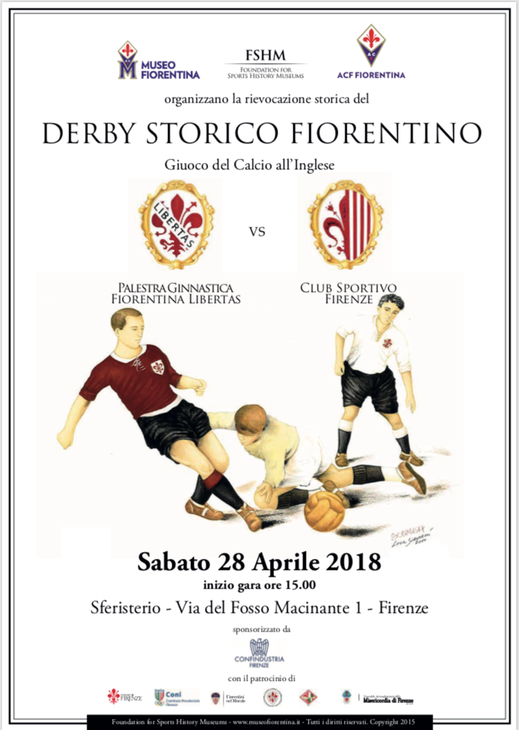 Locandina del Derby Storico Fiorentino 2018