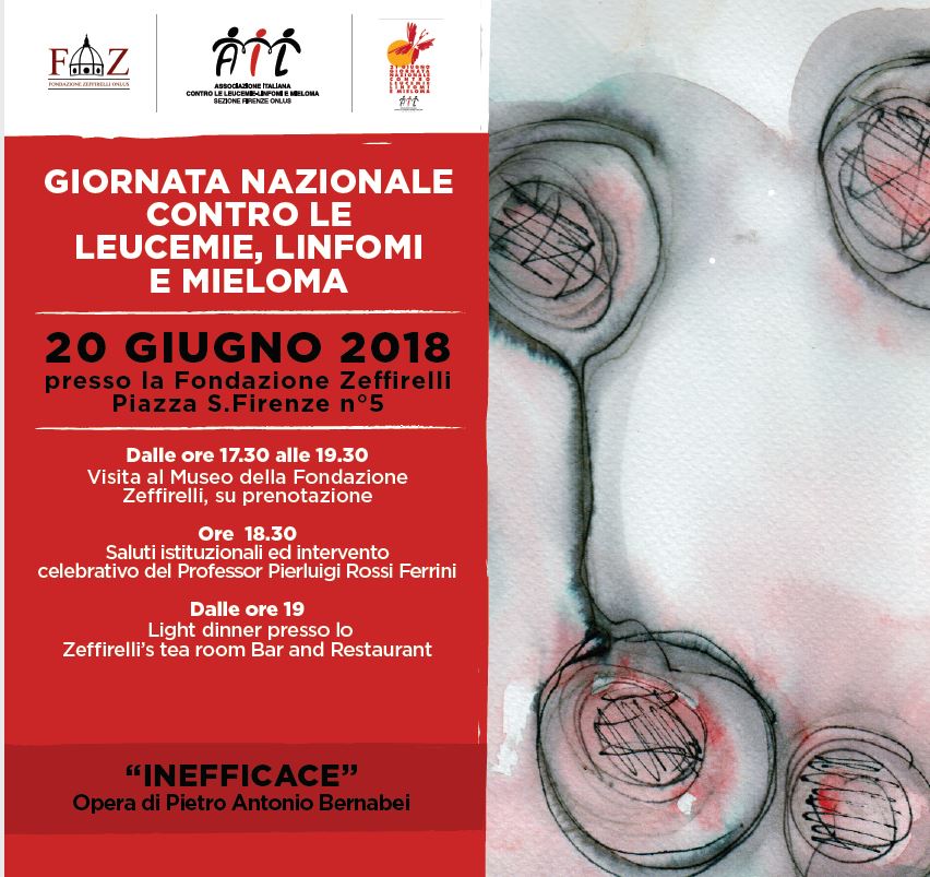 Locandina Giornata nazionale contro le leucemie a Firenze