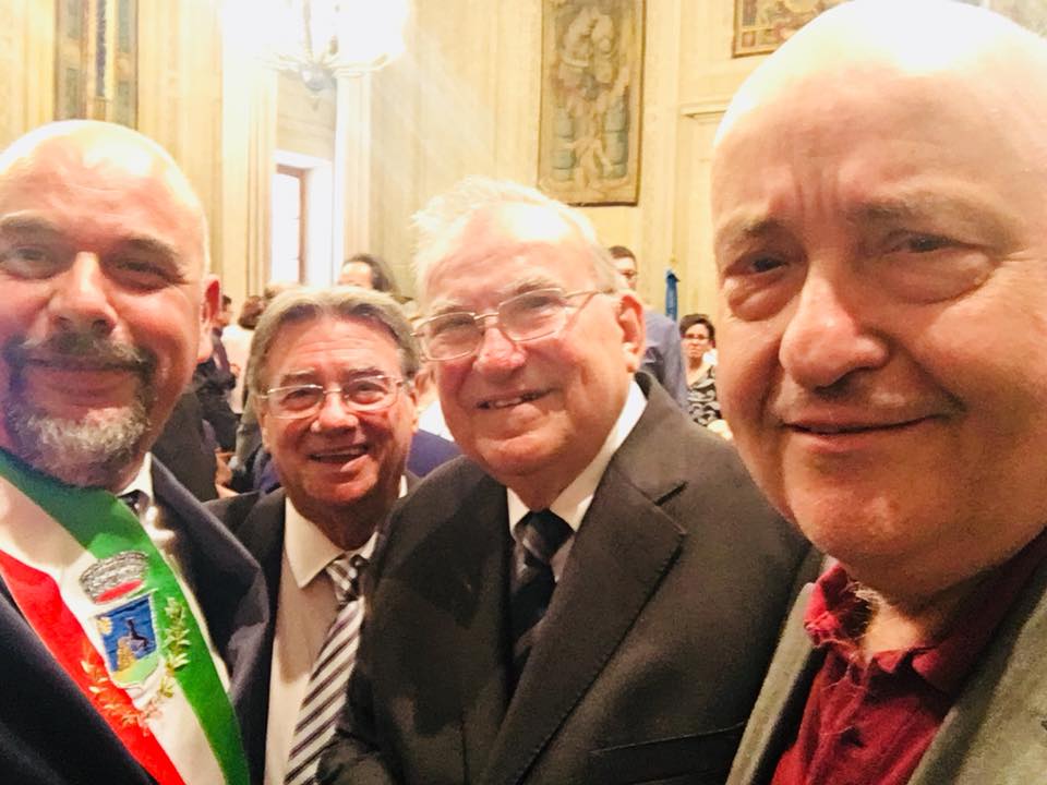 Il sindaco Masetti con Lelio Rossi (fonte foto pagina fb sindaco Montelupo)