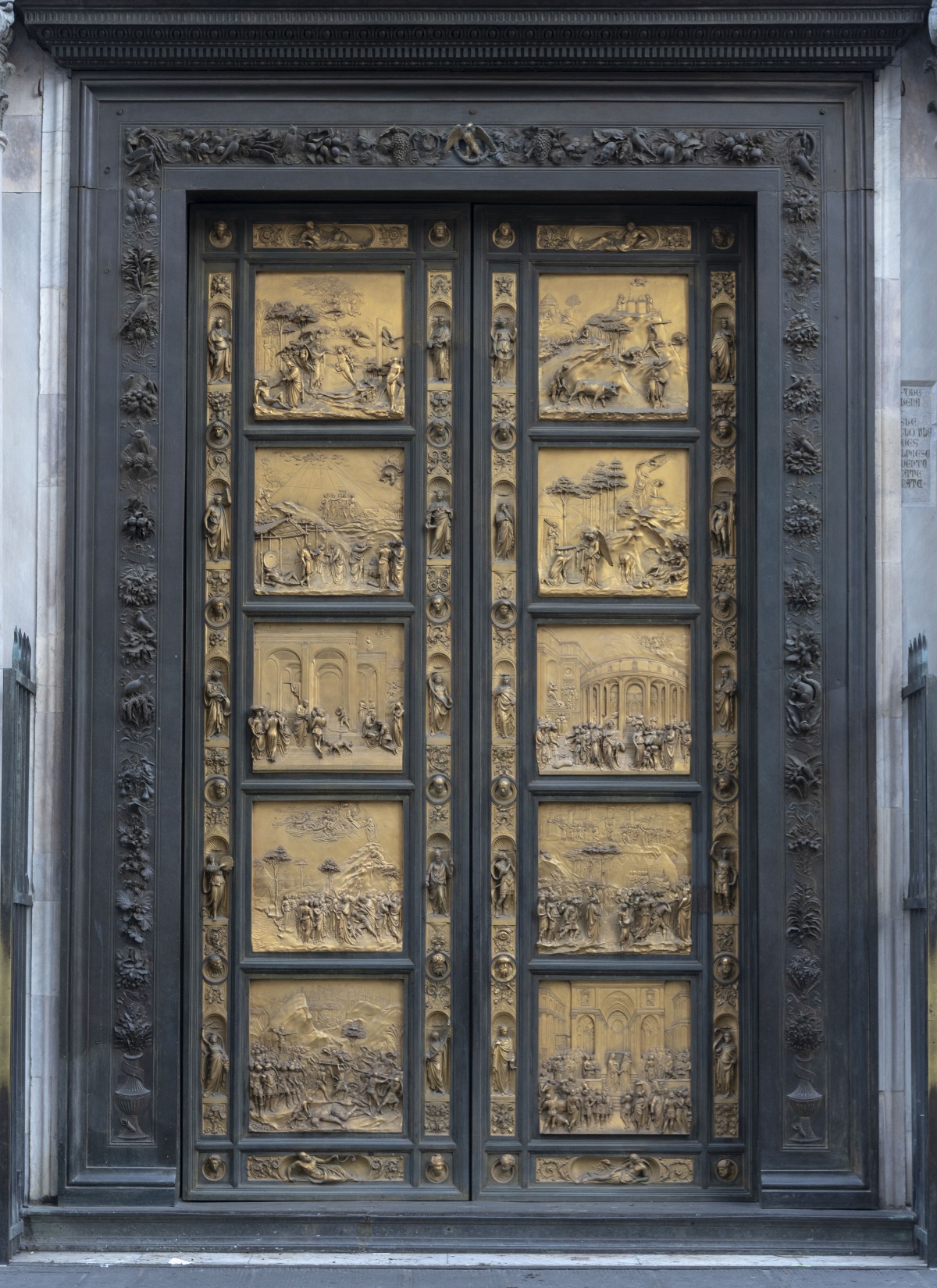 Porta del Paradiso di Lorenzo Ghiberti del Battistero di Firenze (Fonte foto Opera del Duomo) 