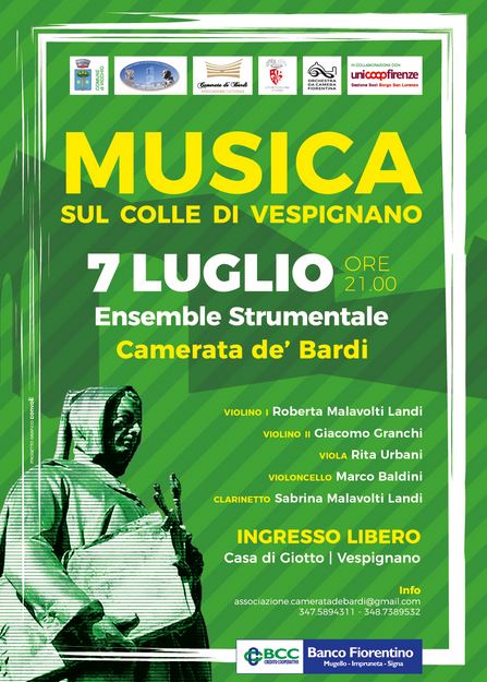 Locandina 'Musica sul Colle di Vespignano'