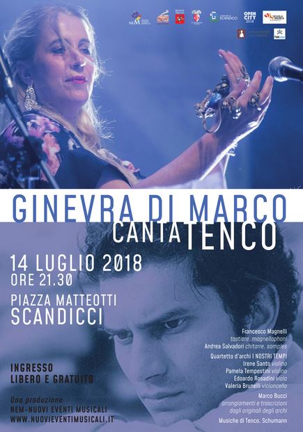 Manifesto Ginevra Di Marco canta Luigi Tenco