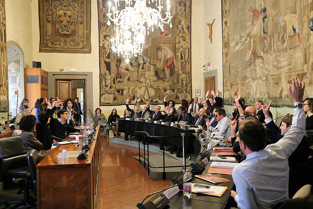 Il Consiglio della Citt metropolitana di Firenze (foto di Antonello Serino, Ufficio Stampa - Redazione di Met)