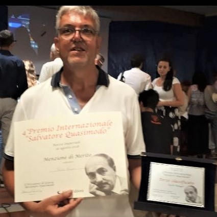 Paolo Raugeri alla premiazione (fonte foto comunicato stampa)
